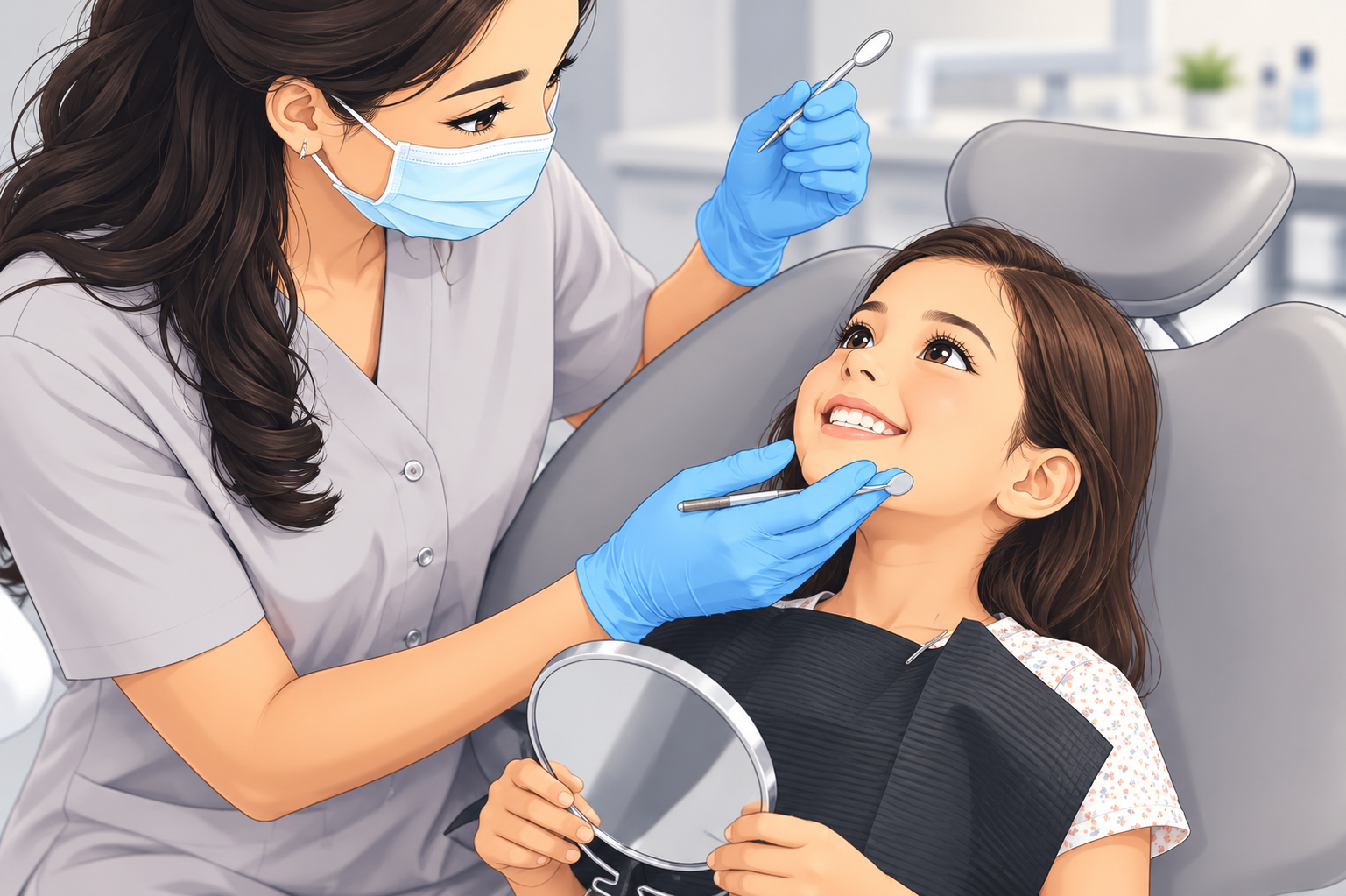 Children's dental check-up